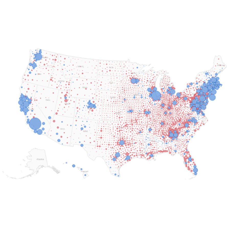 2020 election results in 4 maps